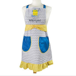 NWT Whip It Good Embroidered Chevron Pattern Apron